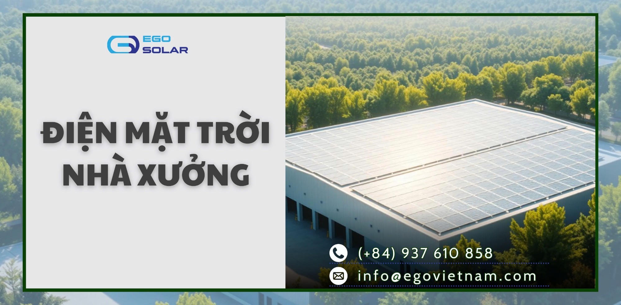 Khái niệm điện mặt trời nhà xưởng