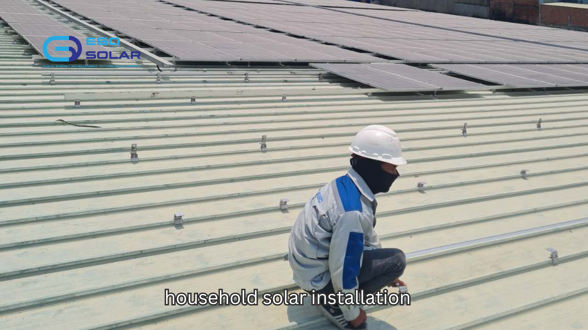 household solar installation