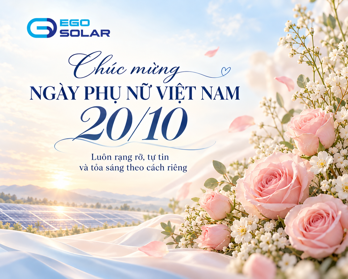 EGO SOLAR chúc mừng ngày Phụ nữ Việt Nam 20/10
