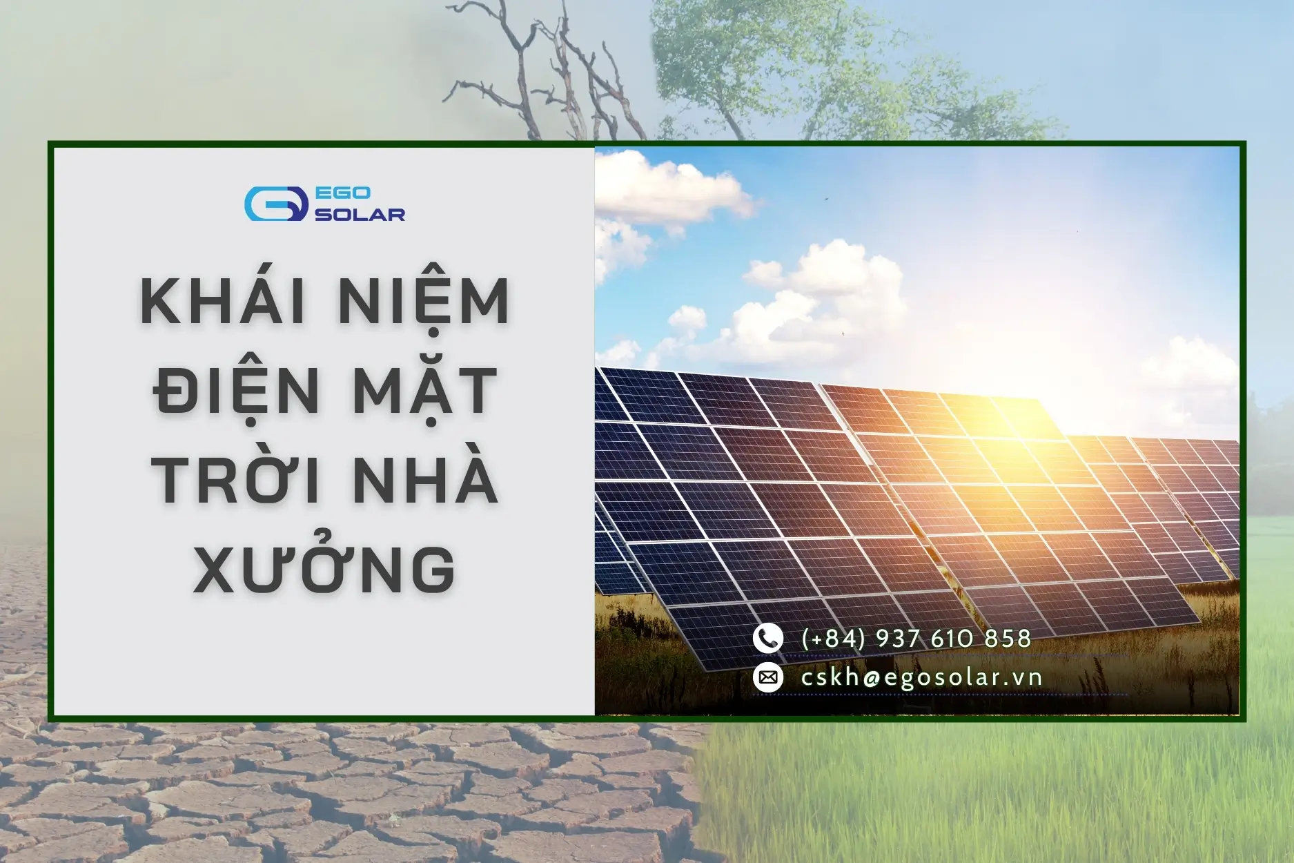 Khái niệm điện mặt trời nhà xưởng