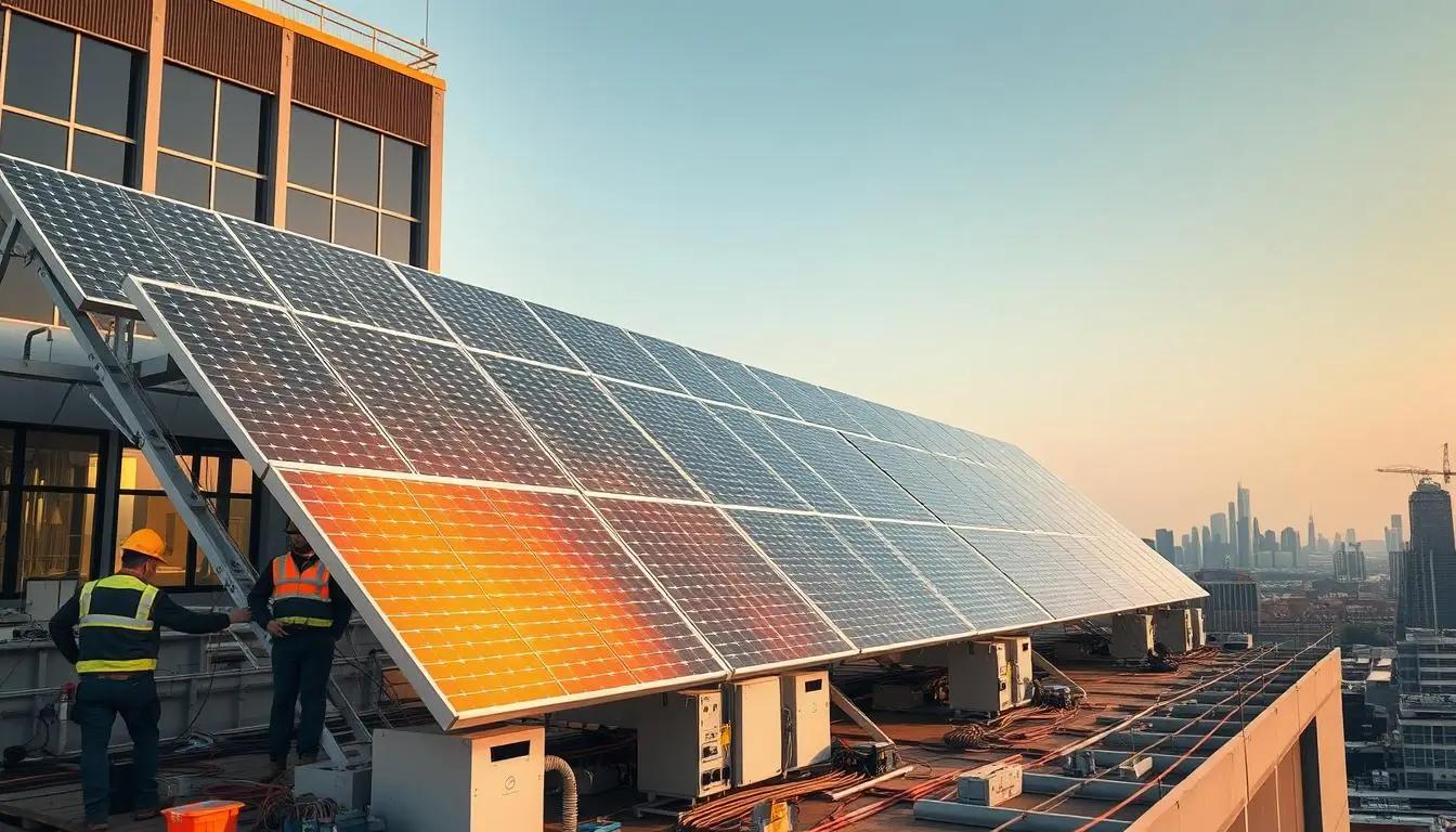 Quy trình lắp đặt hệ thống năng lượng mặt trời hoà lưới